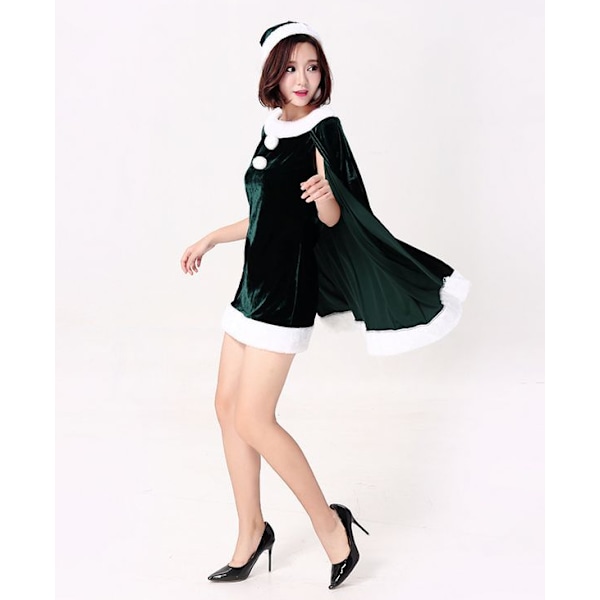 Jultomtekostym Julfest scenkostym green one size