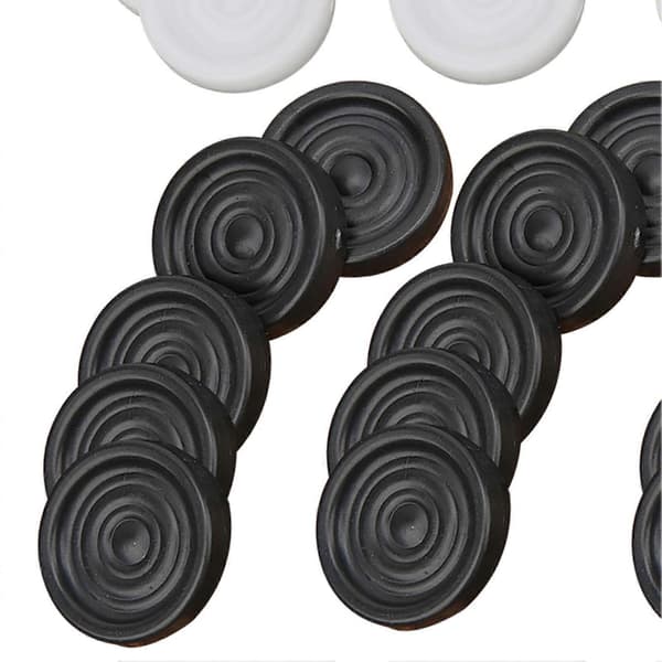 22mm Plast Svart Vit Backgammon Pjäser Marker Set Barn Leksak