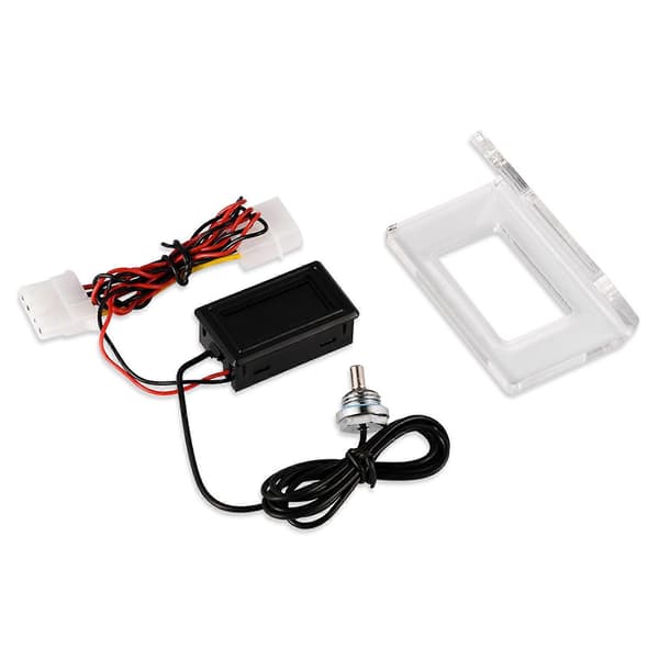 PC Dator Vattenkylning Temperaturdetektor Digital Termometer LCD Skärm Ram Kit