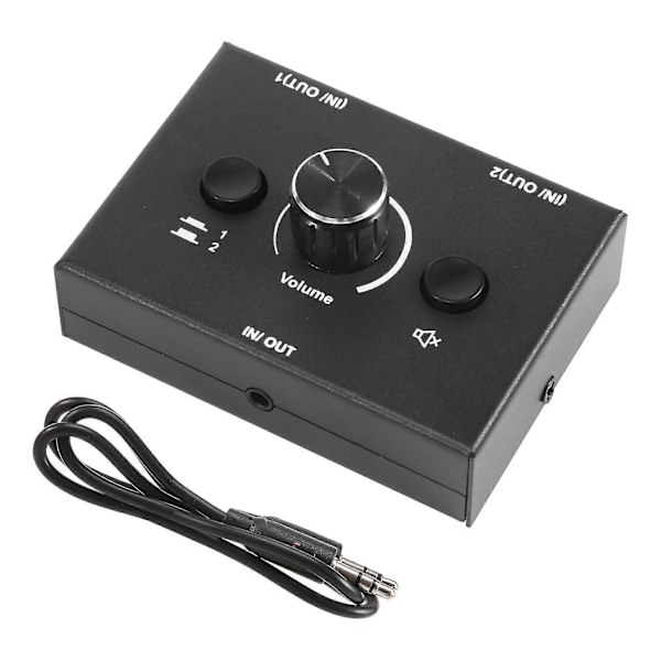 3,5 mm Audio Switch, 2 Input 1 Output/1 Input 2 Output Audio Splitter Switch, Audio Switch Box