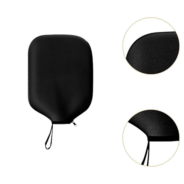 Pickleball Paddle Cover Racket Sleeve Vanntett Universal Racket Beskyttelse Svart