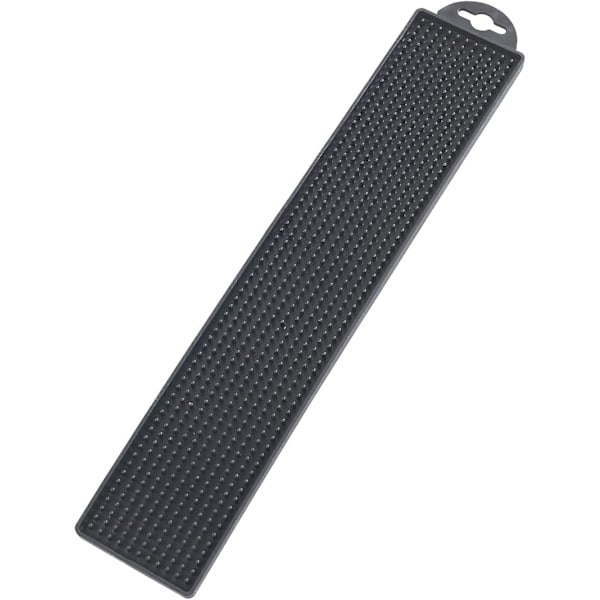 Slank Afløbsmåtte 50,5*8*1cm Sort, Opvaskestativ, Blød Silikone