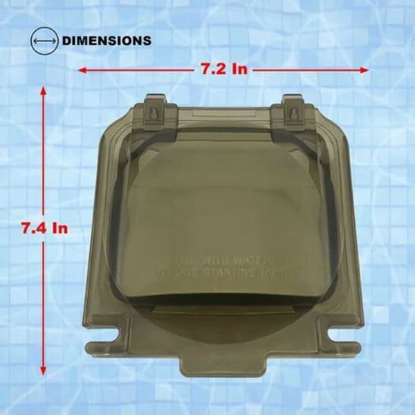 Hayward Super Pump Dæksel – Reservedel til filtreringssystem – Dimensioner 20,5 cm x 17 cm – Holdbare materialer