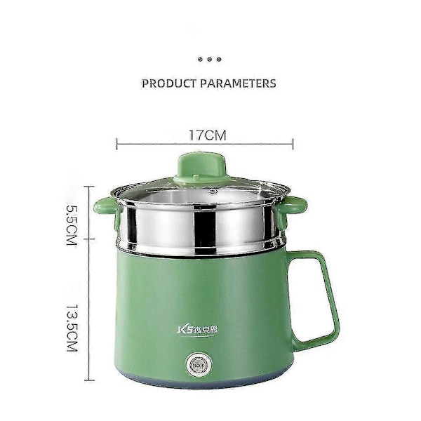 Mini Multifunktionella Kokare Non-stick Panna Elektrisk Riskokare Matlagningsmaskin Kokgryta Hushåll Sovsal Hot Pot 1-2 Personer