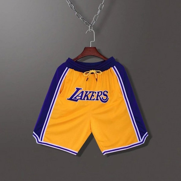 Sommarstretch Bekväma LAKERS Casual Shorts med mid midja Orange L