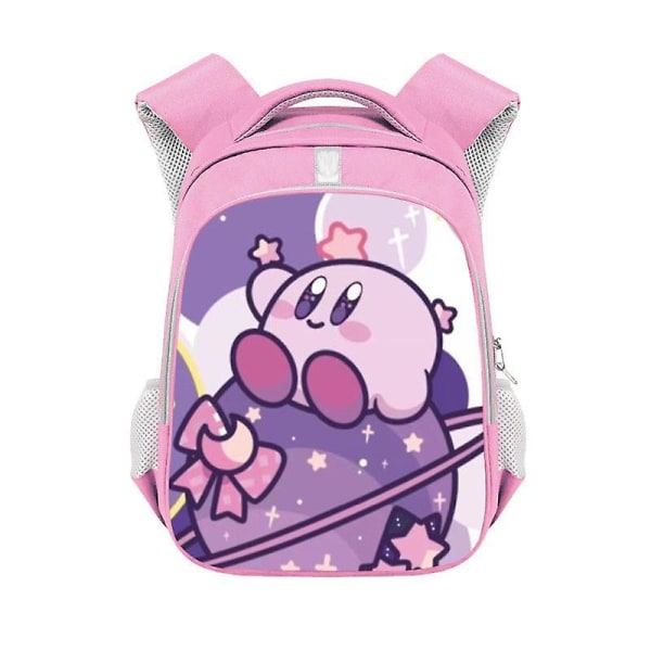 Kirby Barn Ryggsäck Pojkar Ryggsäck Tecknad Anime Studentbok Väska Barn Flickor Skolväska Barn Ryggsäck Födelsedagsfest Present Kirby-16
