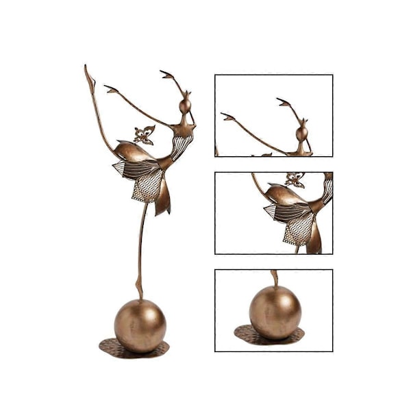 Dansende Skulptur Abstrakt Resin Statue Kunsthåndværk Moderne Graciøse Dansebevægelser Samlerobjekt Figur
