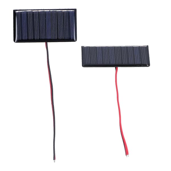 2st Solpanel Modul Polysilikon Mikro Mini Lim Kraft Solceller 68x36mm 0.3W 5V