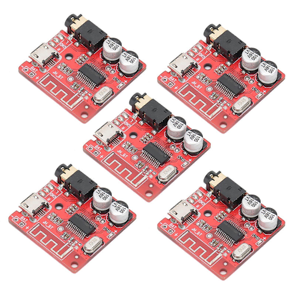 5 STK DIY Bluetooth 5.0 Modtagermodul Tabsfri Dekodermodul Trådløst Stereo Musikmodul