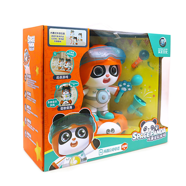 Interstellar Panda Intelligent Early Education Machine Multifunktionell Robot Musik Toy Story Machine Spädbarnsupplysning kan prata Interstellar Panda
