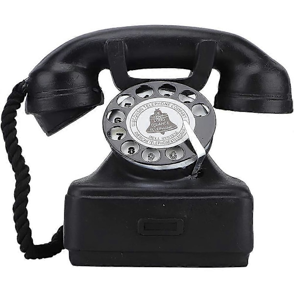 Retro Telefonmodell Kreativ Telefonddekor Fotograferingsrekvisitt Telefonfigur