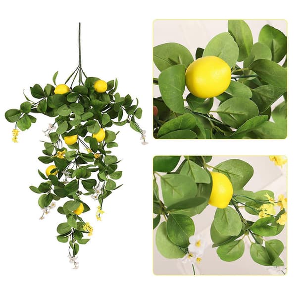 Fantastisk kunstig citronranke til vægophæng til fester og fejringer