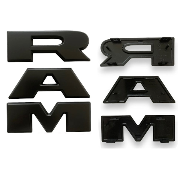 Ny RAM grill-logotyp för Dodge RAM 1500 grill-logotyp Ram pickup-dekal ABS-modifiering