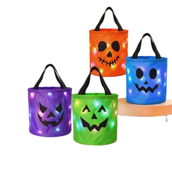 Halloween LED Godteribøtte (Ikke-vevd stoff) A