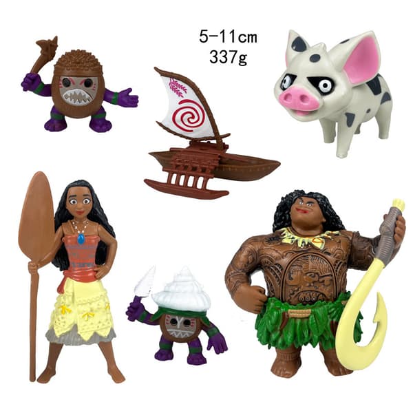Nye Håndlavede Moana Prinsesse Legetøjsmodel Kagedekorationer