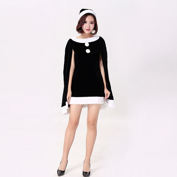 Jultomtekostym Julfest scenkostym black one size