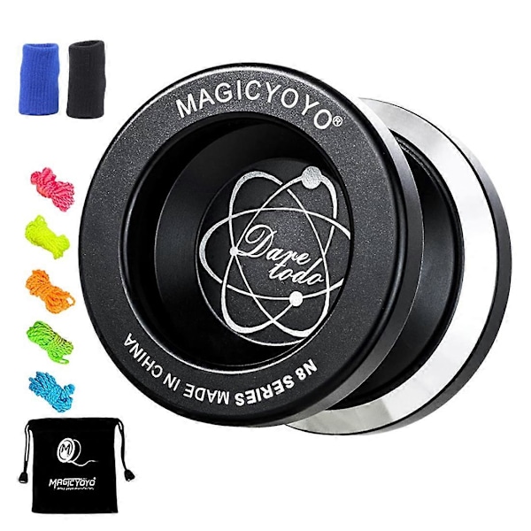 Uresponsiv Yoyo N8, Yoyo for Voksne, Underdimensjonert Metall Yoyo for Barn, Bonus 5 Yo-Yo Strenger, Yo Yo Bag