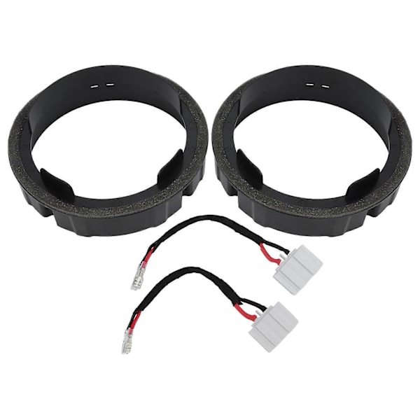 2 ST 165mm/6.5in Högtalarinstallationsadapter Distanser Fäste Högtalarringpackningar med Kabelhärva kompatibel med CC Rabbit