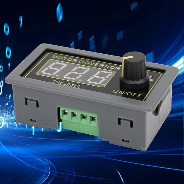 DC Motor Kontroller PWM Motorhastighetsregulator LED Lysdimmer Digitalt Display Encoder 5V 12V 24V