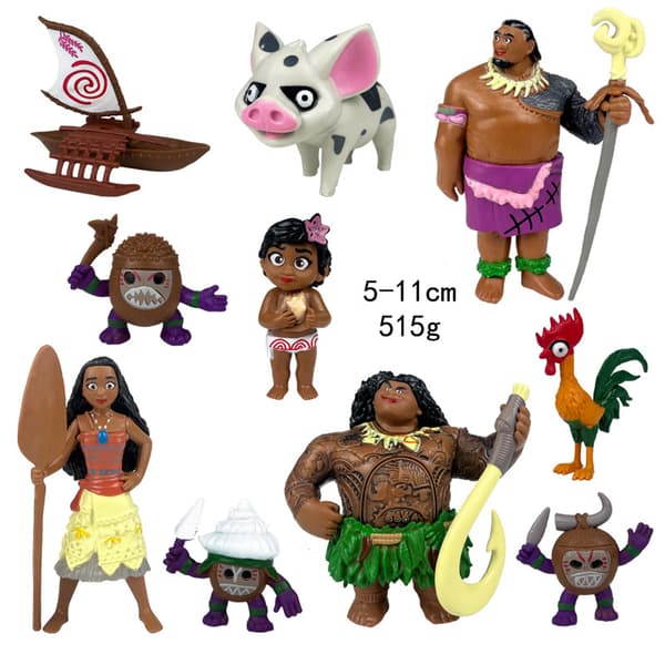 Nye Håndlavede Moana Prinsesse Legetøjsmodel Kagedekorationer