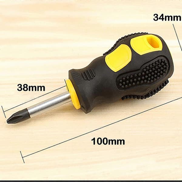 Mini Phillips Flat Head Skrutrekker i Rustfritt Stål 01