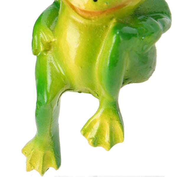 Frø Ornamenter Sød Tegneserie Desktop Miniature Frø Håndværk Resin Frø Figur Dekoration til Stue Være