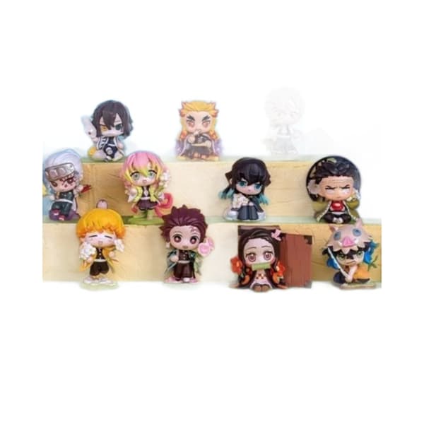 Demon Slayer Blind Box Födelseblomma Figurin, Perifer Modell Prydnad Gåva, Typ A