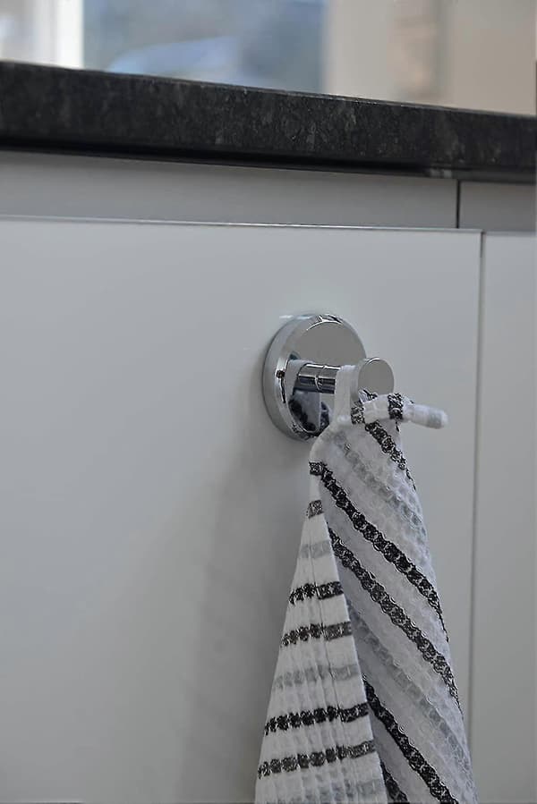 Krog Håndklædeholder Fastgørelse, Pvc Krom (4 Stykker)