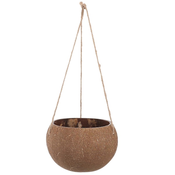 Luonnollinen riippuva ruukku, riippuva kukkaruukku, koti, parveke, kukkaruukku, puutarha