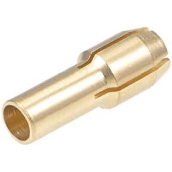 sourcing map 3,2 mm messing borepatron klembits til roterende værktøj 5 stk.