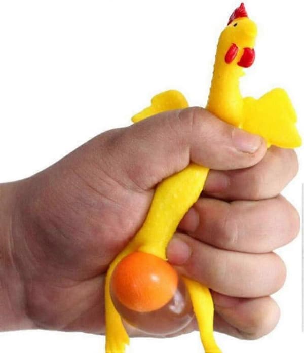 Mini 9cm Kylling- og eggleker for å lindre stress og legge egg