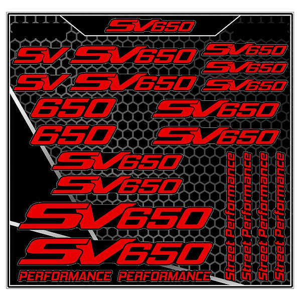Til Suzuki Sv650 Klistermærke Decal Sv 650 Logo Kit
