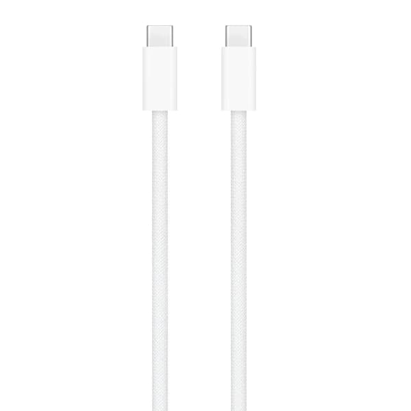 Apple 60W USB-C Punottu Latauskaapeli 1 metri Bulk - Valkoinen
