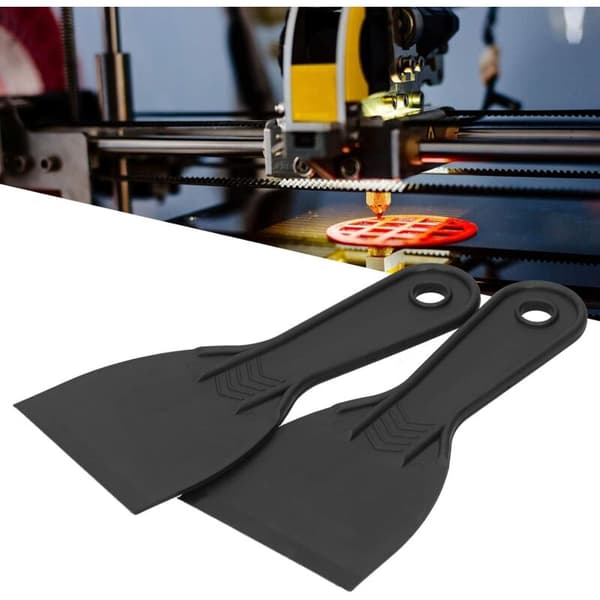 2 stk. 3D-printer harpiksfjernelsesspatel skraber plastikspatel til 3D-print luftboblefjerner