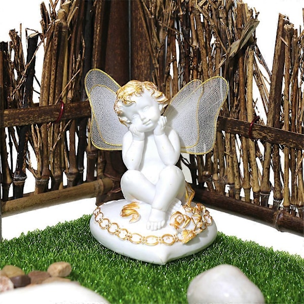 Engel Miniatyrfigur Dekor Tilbehør Europeiske Skulpturer for Hjemmet
