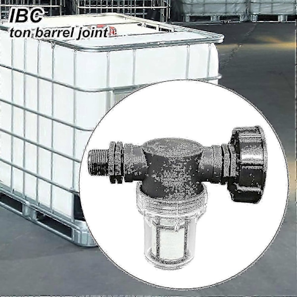 Koppling 1000l Tank, med Filterfunktion, s60x6 Ibc (3/4' yttergänga)