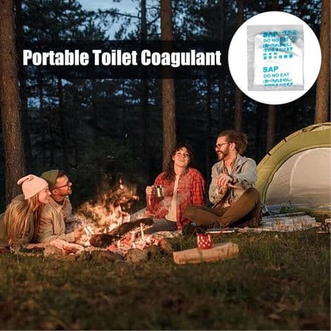 Praktisk toalettgel - Campingtoalettpulver - Solid for