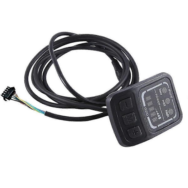 Elektrisk Cykel Display G20 LCD Display Kontrol 24V 36V 48V Hastighedsmåler Hastighedsmåler Ledningsforbundet SM Stik