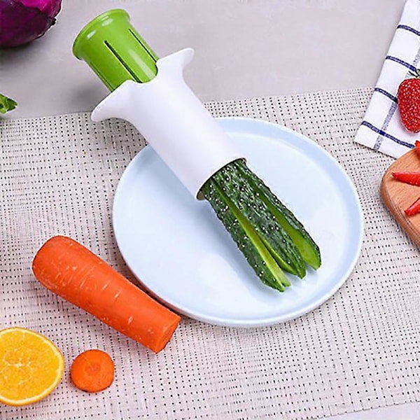 Multifunksjonell frukt- og grønnsakskutter fruktsalatlaging fruktdispenser