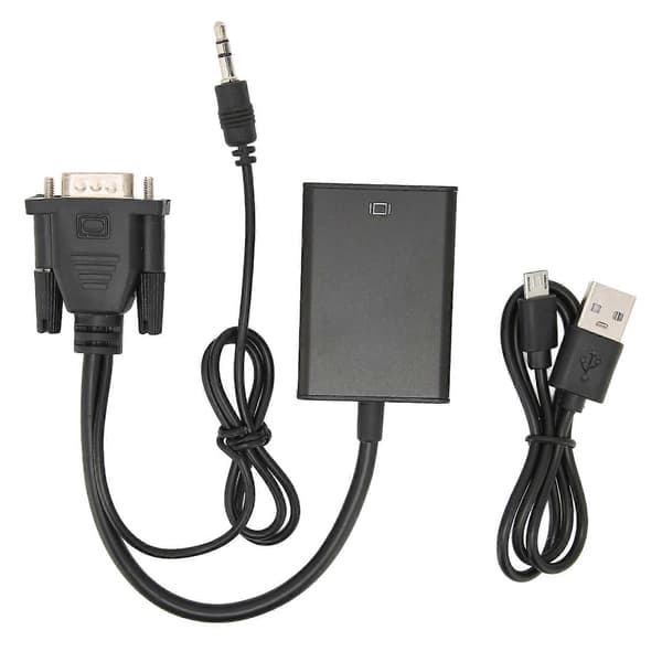 Konverter VGA til High Definition Multimedia Interface Konverter Computer til TV Adapter Kabel Konverter
