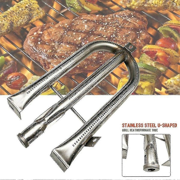 Reservedeler Gassbrenner Rør Slitesterk Rustfritt Stål Grill U-formet
