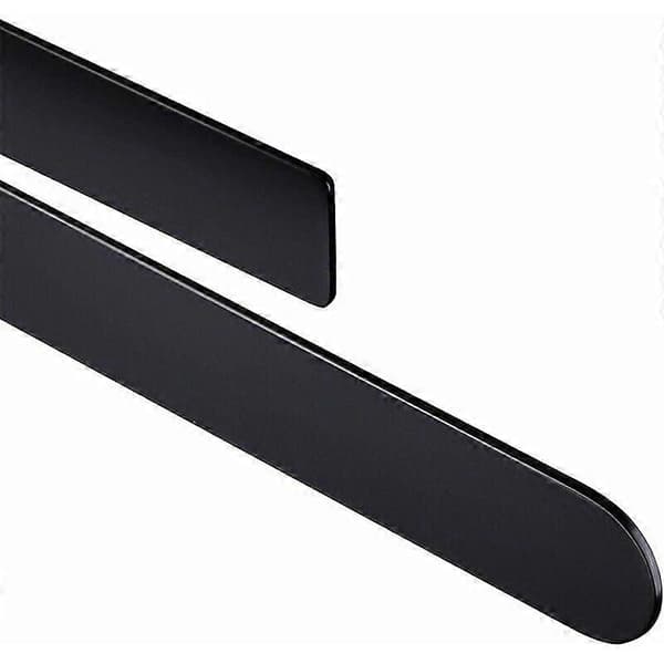 Elegant Moderne Design Selvklæbende Håndklædeholder Til Glatte Vægoverflader, Rustfrit Stål Sort Rustfrit Materiale Rum Aluminium Håndklædeholder Til Badeværelse