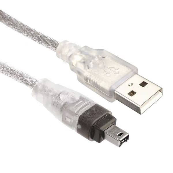 USB Han til Firewire IEEE 1394 4 Pin Han Ilink Adapterkabel til Dcr-trv75e Dv 1m USB Firewire Kabel
