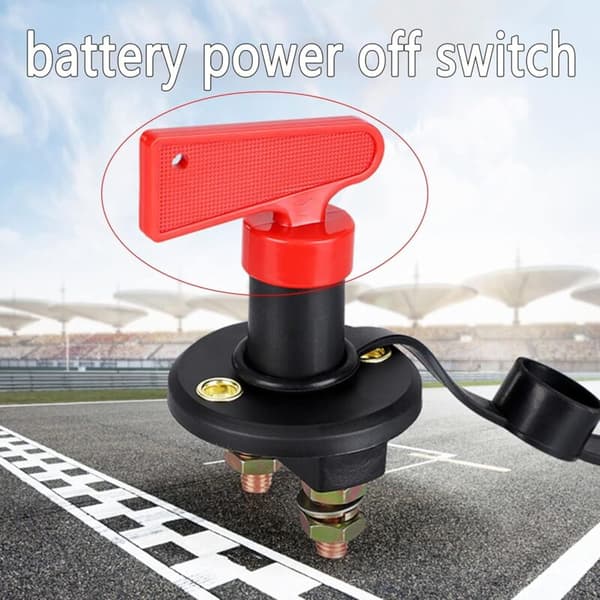 Batteriisolatorafbryder. Rød 12v/24v Batteriafbrydernøgle. Universal bilafbryder (2)