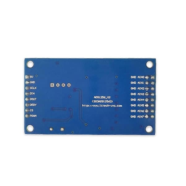 ADS1256 24-Bit 8-Kanal ADC AD-Modul Högprecisions ADC Multifunktionell Datainsamlingskortmodul