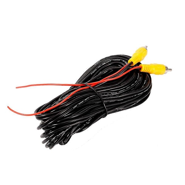 15m RCA til RCA Han til Han AV Audio Video Kabelledning til Bil Bakkamera DVD CD Afspiller TV Boks
