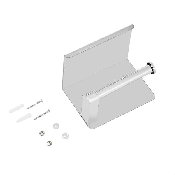 Toiletpapirholder - Moderne, Inkluderer Opbevaringshylde, Rustfrit Stål