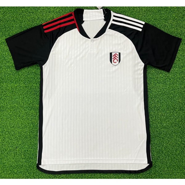 Ny vintage vit Fulham T-shirt för fotbollsträning Scholes NO.18 S