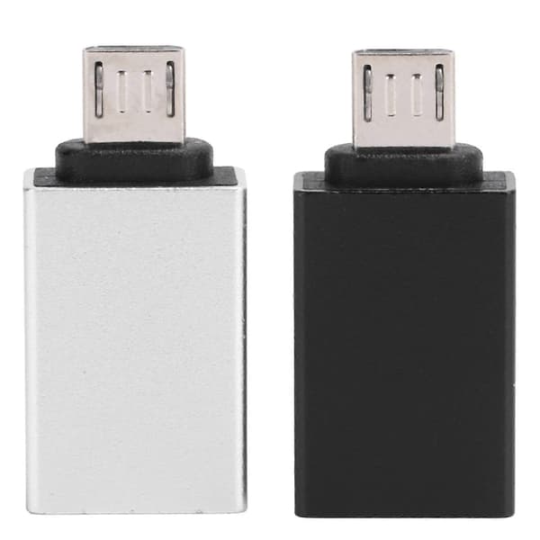2 st Adapter Konverterare USB Micro OTG för Laptop Telefon PC Gamepad Dataöverföring Laddning