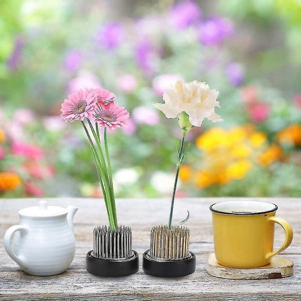 Kenzan Rund Blomsterarrangement Nål, Kobber Rustfritt Tilbehør